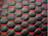Тканина автомобільна SESTO 901 чорний (червона нитка)