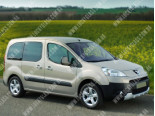 Peugeot Partner (08-), Бокове скло права сторона