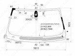 BMW 7 (E65) (02-08), Лобовое стекло