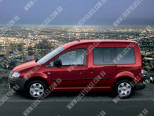 VW Caddy (04-), Бокове скло права сторона 