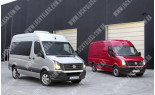 VW Crafter (06-), Бокове скло права сторона 