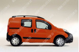 Fiat Fiorino/Qubo (07-), Бокове скло права сторона 