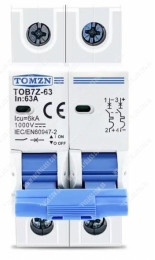 2P DC 1000V MCB TOB7Z-63 16A