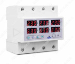 TOVPD3-100VAS 100A 3X220V реле напруги, трифазне, мультифункціональне з моніторингом струму і потужності та захистом від перенапруги