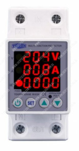 TOVPD1-63VAE 63A 230V Реле напруги та струму, лічильник кВт/год 63A