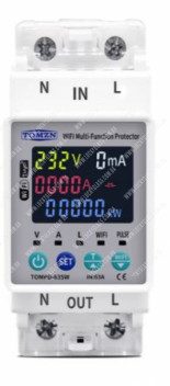 WIFI TOMPD-63SW 63A WIFI Мультифункціональне реле напруги