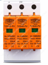 3P DC SPD TZG40-PV 1200V Пристрій захисту від імпульсних перенапруг