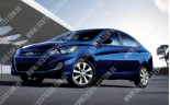 Hyundai Accent Blue (11-), Лобове скло