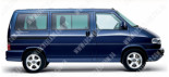VW Transporter T4/Caravelle/Multivan (91-03), Бокове скло права сторона 